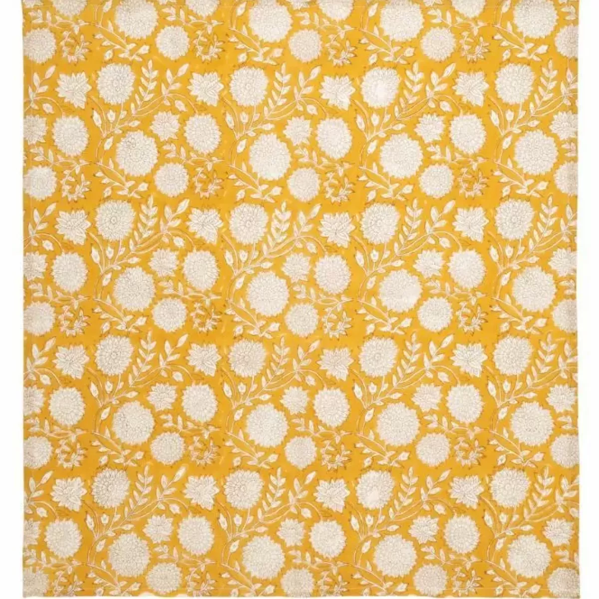 Haaraccessoires-À La A La Bandana Blockprint Mustard