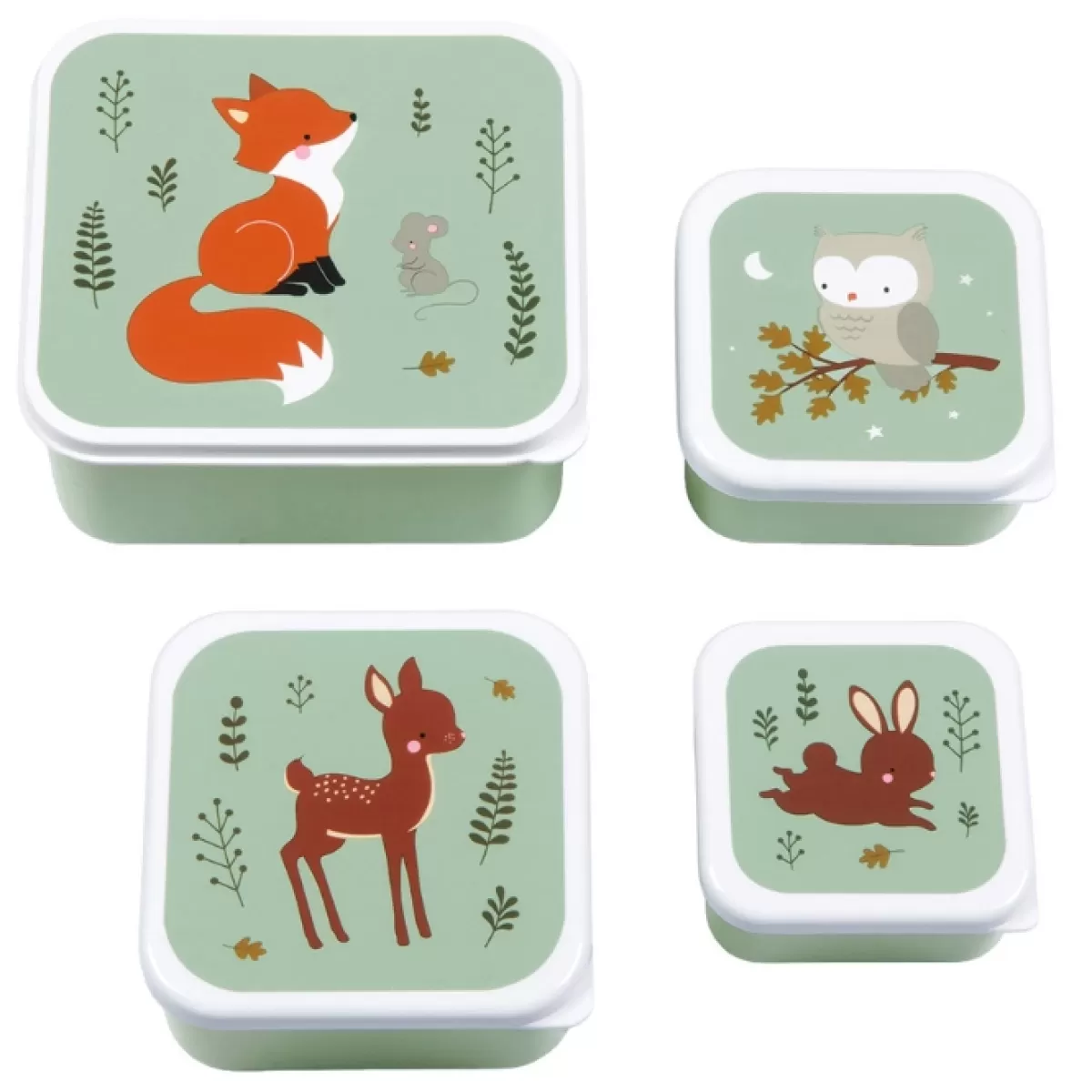 Bakjes & Kommetjes-A Little Lovely Company Lunchbox & Snackbox Forest Friends