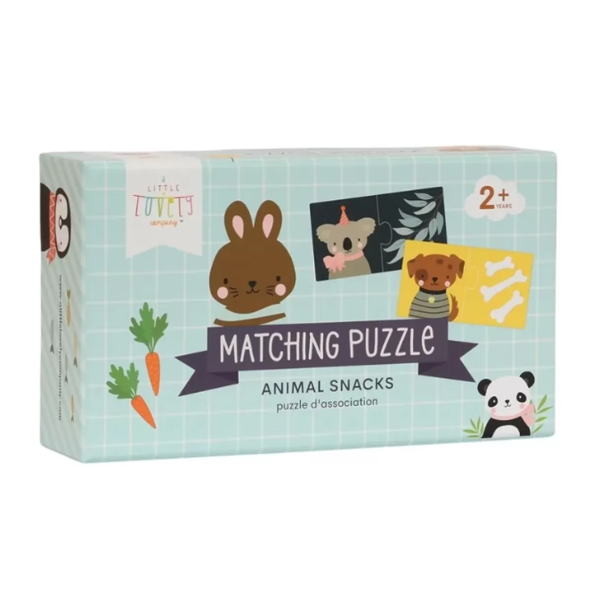 Educatief Speelgoed-A Little Lovely Company Matching Puzzel Dieren Snacks