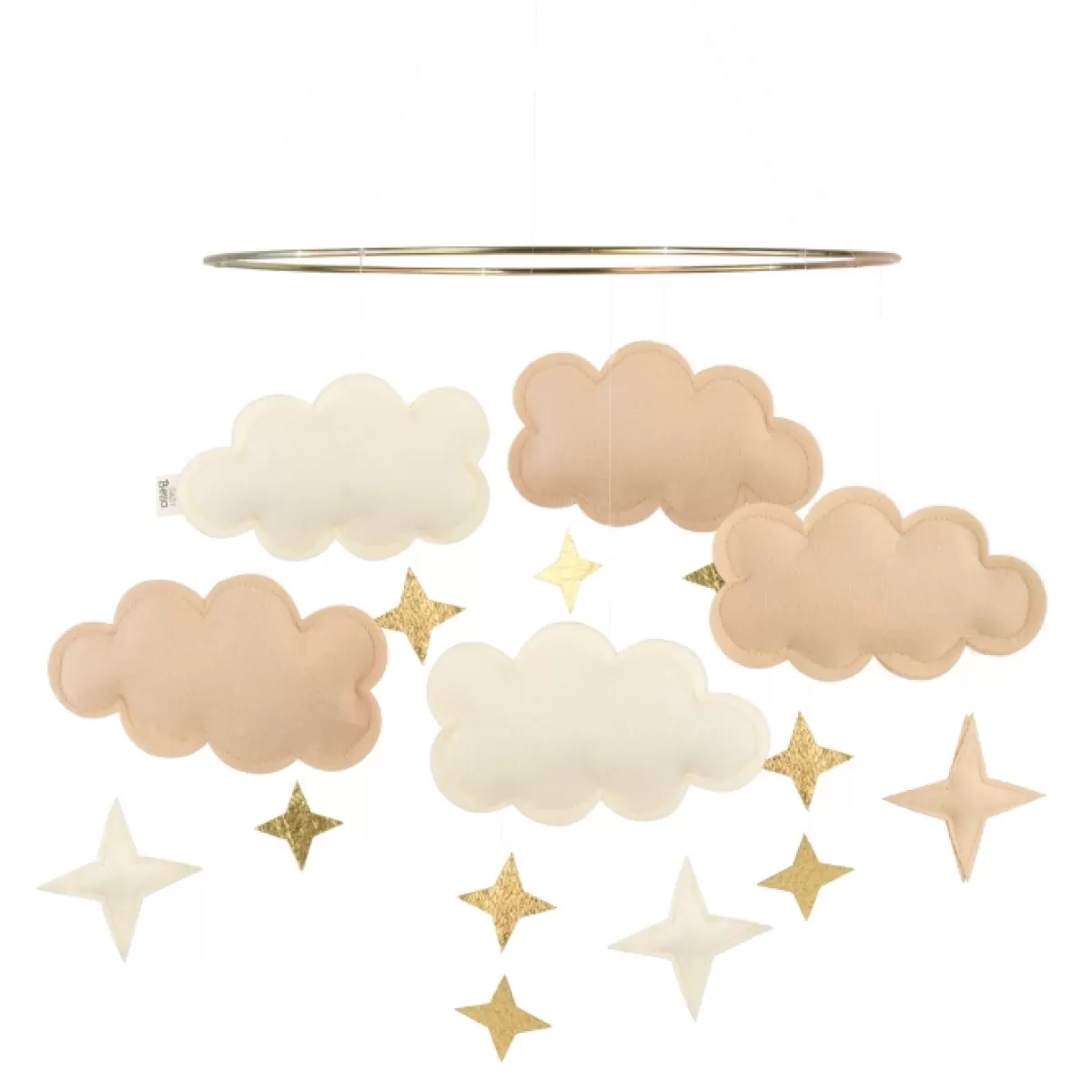 Babyspeelgoed-Baby Bello Mobiel Fantasy Clouds Sandy Rose