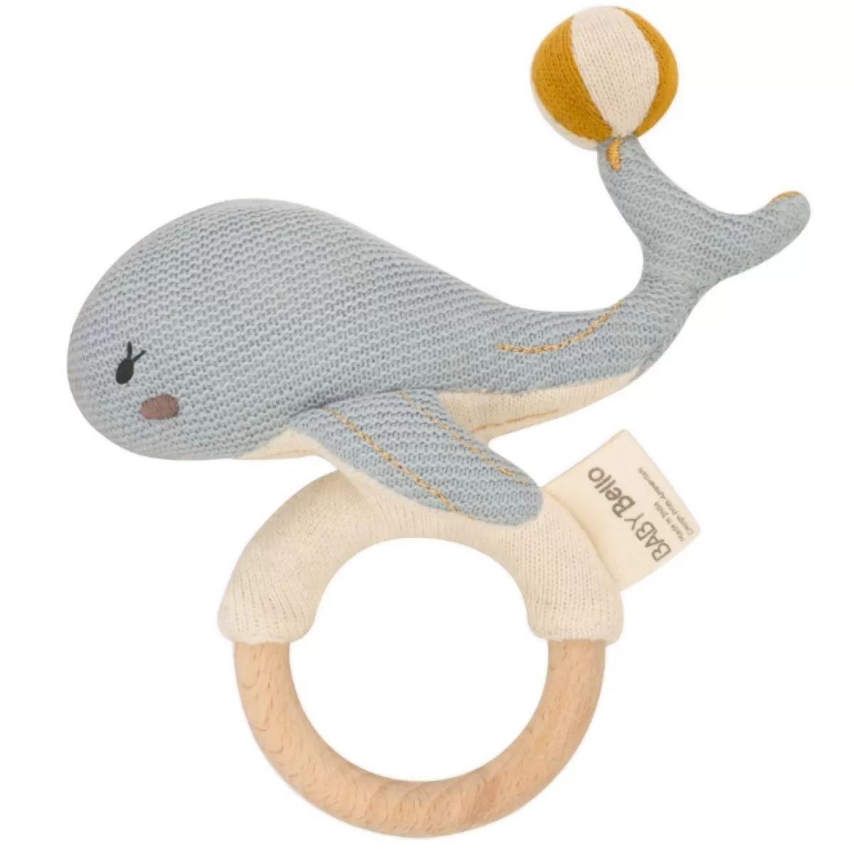 Babyspeelgoed-Baby Bello Rammelaar Whally De Walvis