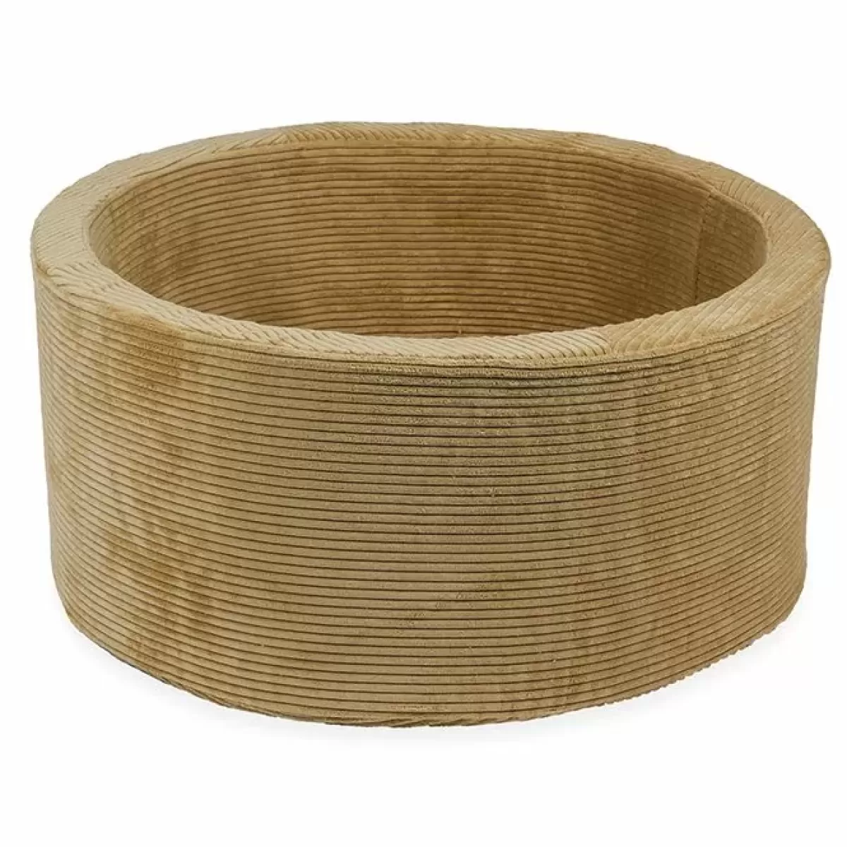 Ballenbakken-Moje Ballenbak Xl Rond 90X40 Rib Velvet Sand