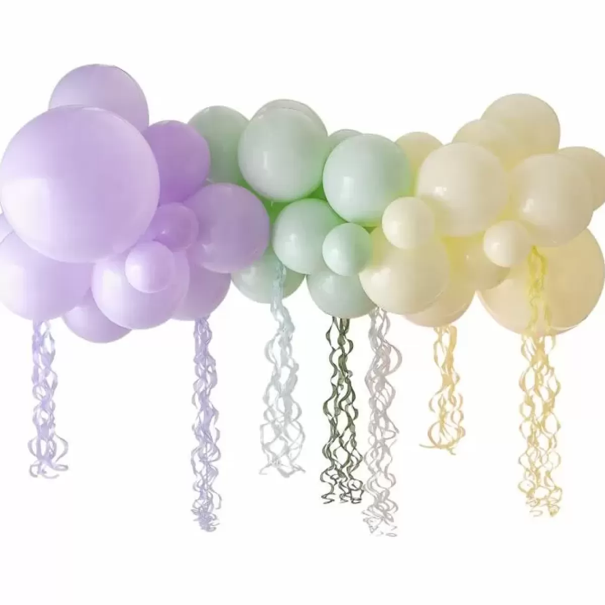 Ballonnenbogen-Ginger Ray Ballonnenboog Met Tassels Pastel Wave