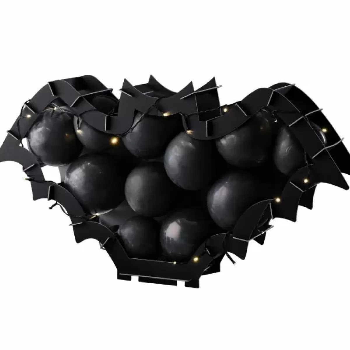 Halloween-Ginger Ray Ballonnenmozaiek Vleermuis Met Lichtjes Fright Night