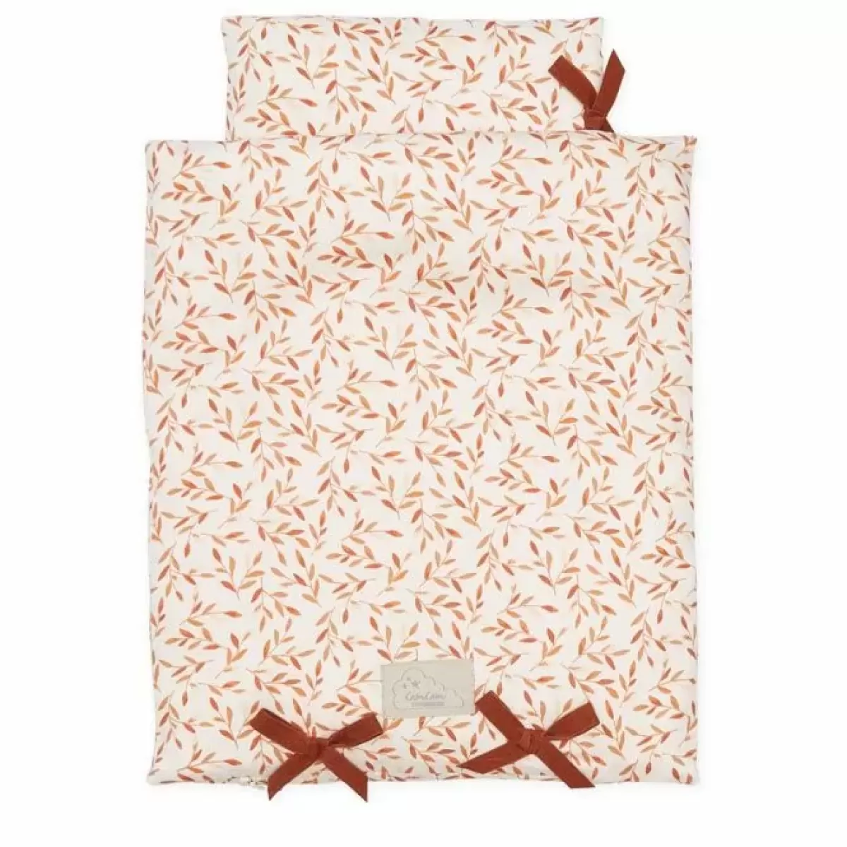 Poppen & Accessoires-CamCam Copenhagen Beddengoed Poppenbed Caramel Leaves Camcam