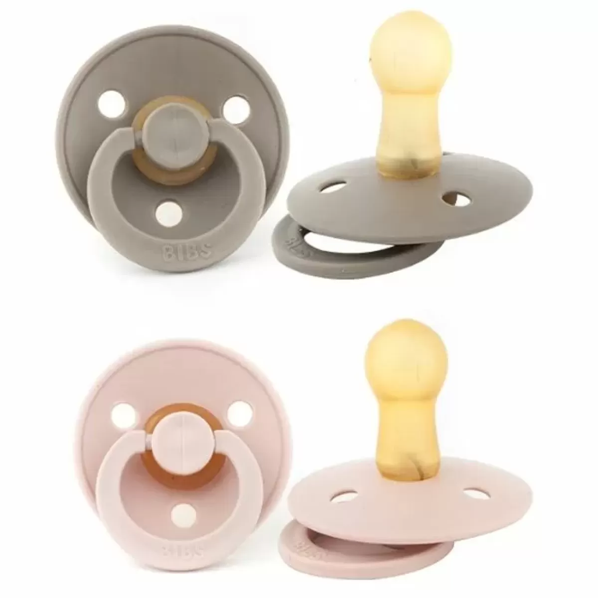 Kraamcadeau Meisje-Bibs Fopspenen Set Dark Oak/Blush