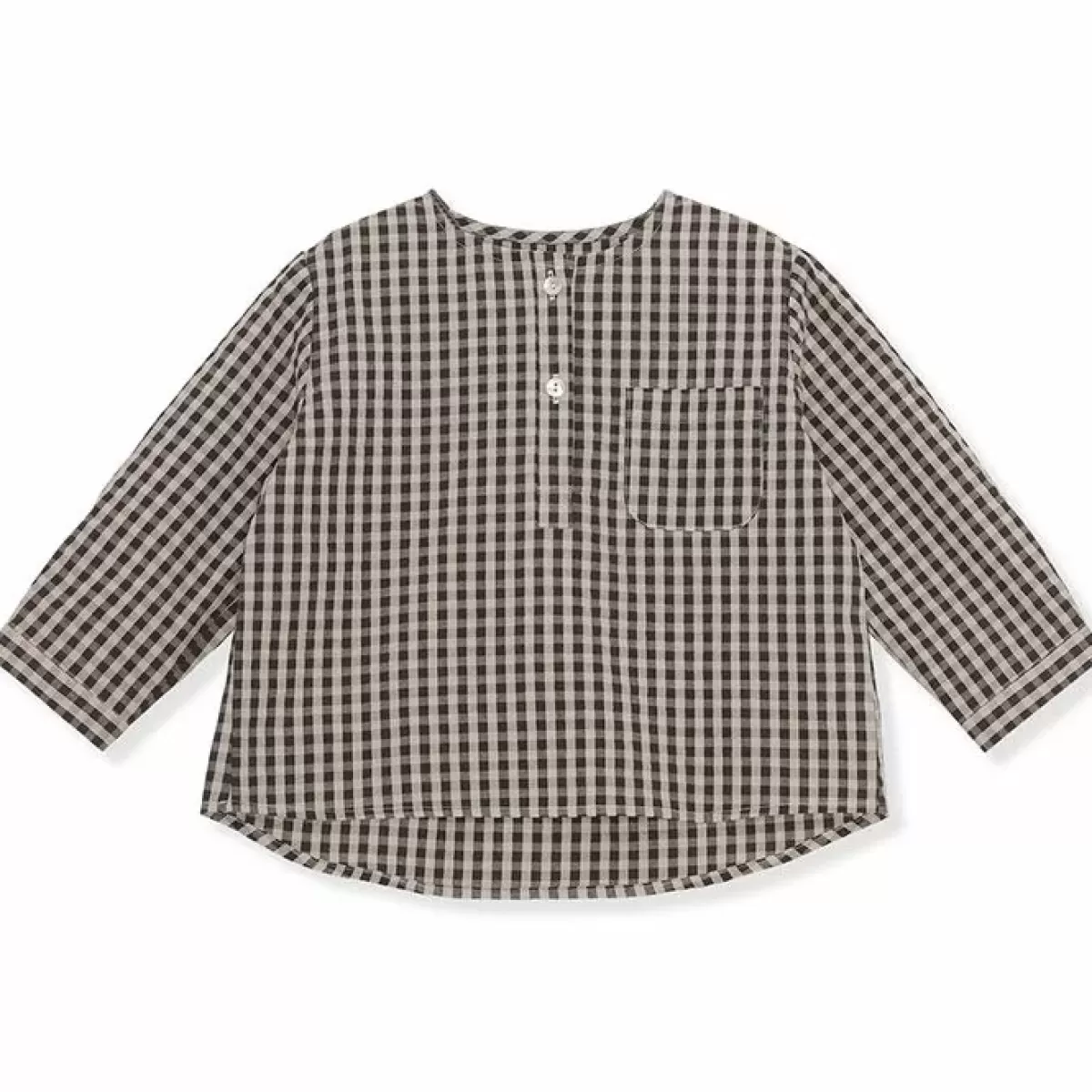 T-Shirts-Konges Slojd Blouse Navida Bitter Java Check