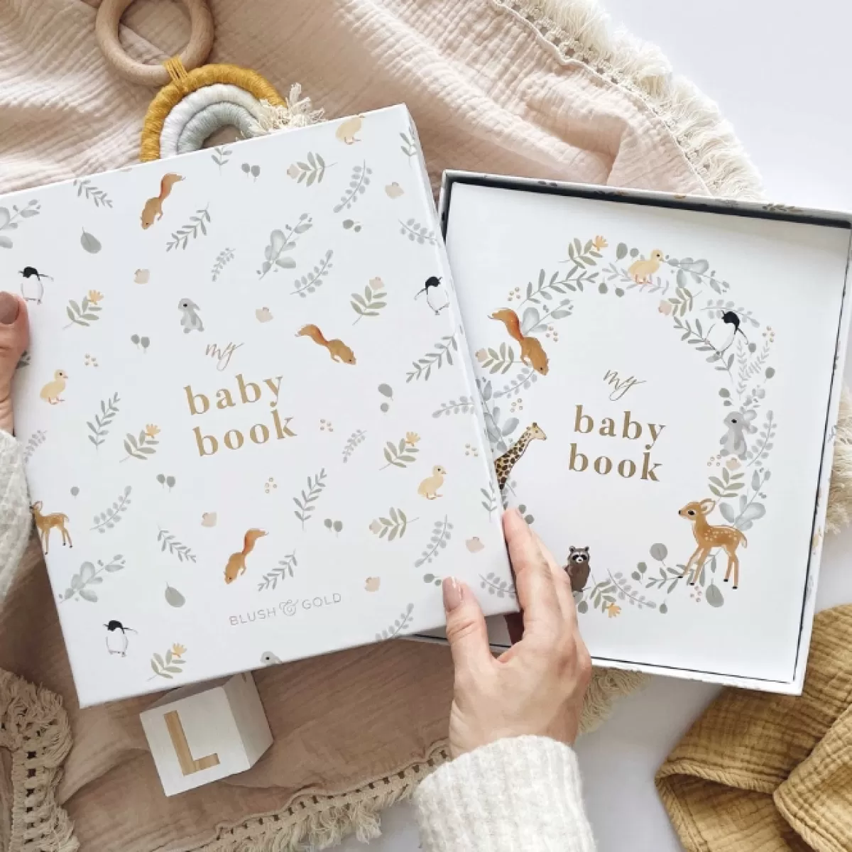 Boeken-Blush & Gold Blush & Gold Invulboek My Baby Book Dieren