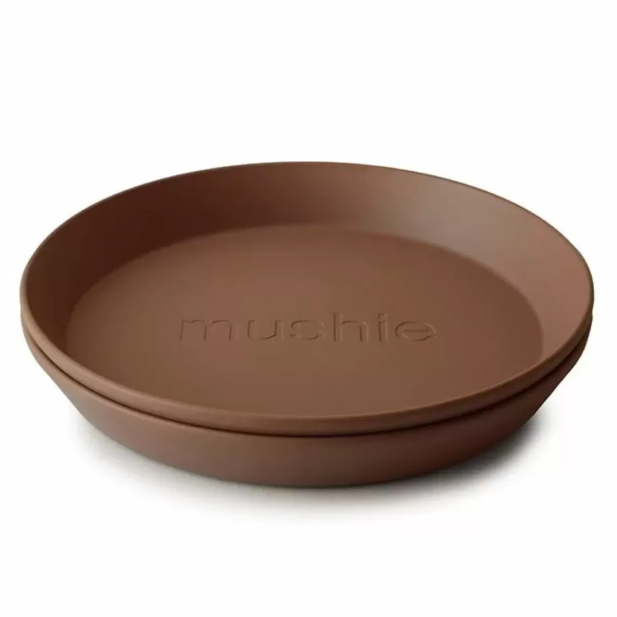 Kinderbordjes-Mushie Borden Rond Caramel (2St)