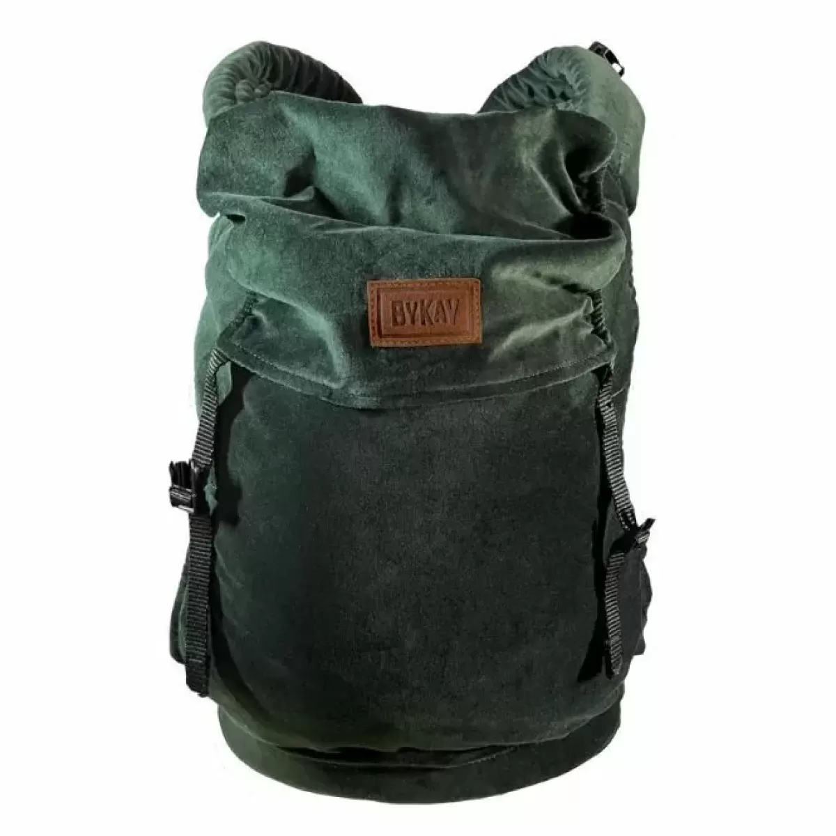 Draagzakken-ByKay Draagzak Click Carrier Classic Velvet Bottle Green