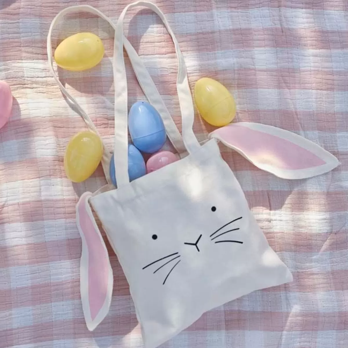 Pasen-Ginger Ray Canvas Tas Bunny Hop Hop Hooray