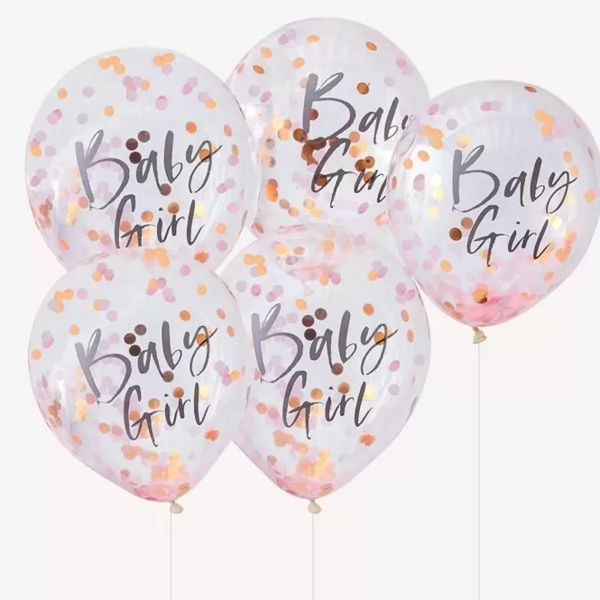 Twinkle Twinkle-Ginger Ray Confetti Ballonnen Baby Girl Twinkle Twinkle (5St)