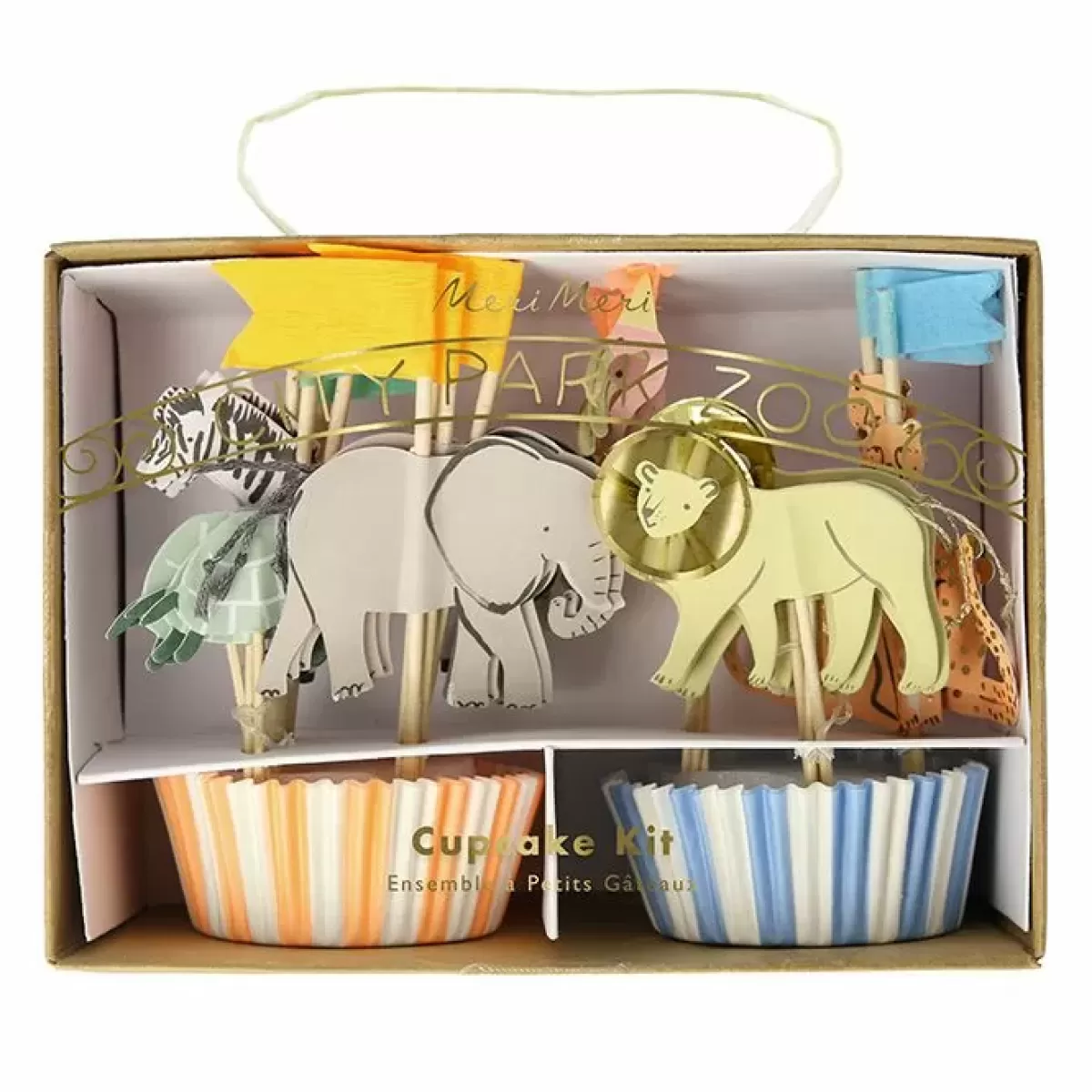 Bakbenodigdheden-Meri Meri Cupcake Kit Safari Animals