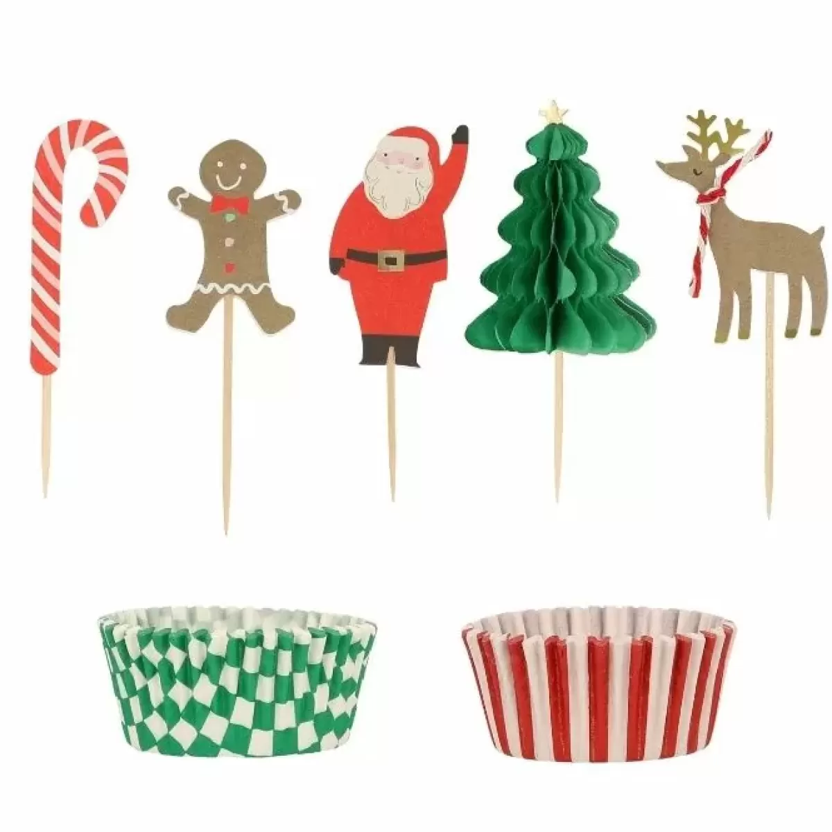 Kerst-Meri Meri Cupcake Set Kersthuisje