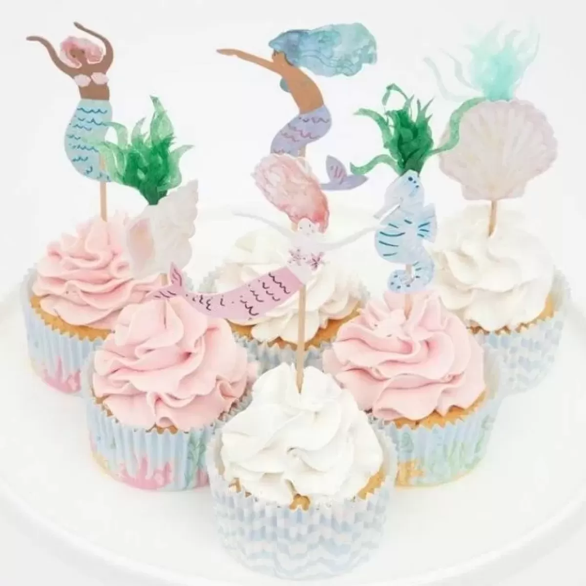 Mermaid Tail-Meri Meri Cupcake Set Mermaid Tail