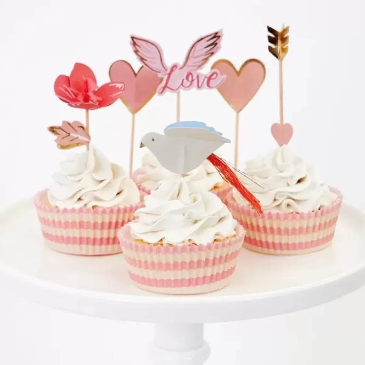 Valentijnsdag-Meri Meri Cupcake Set Valentine Heart