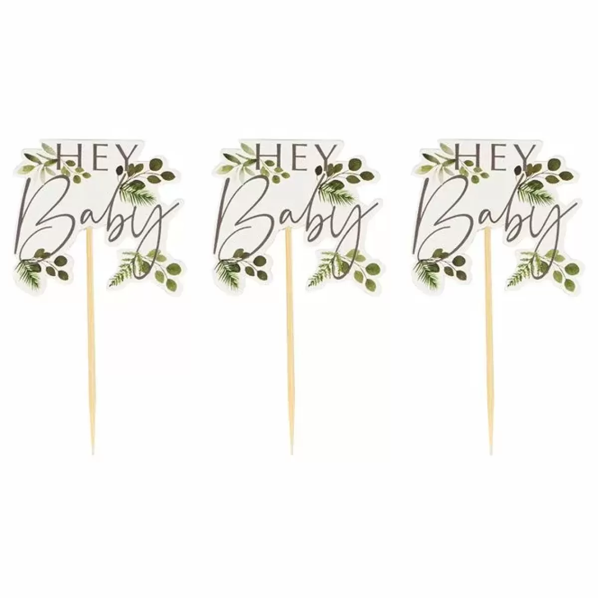 Botanical Baby-Ginger Ray Cupcake Toppers Botanical Baby (12St)