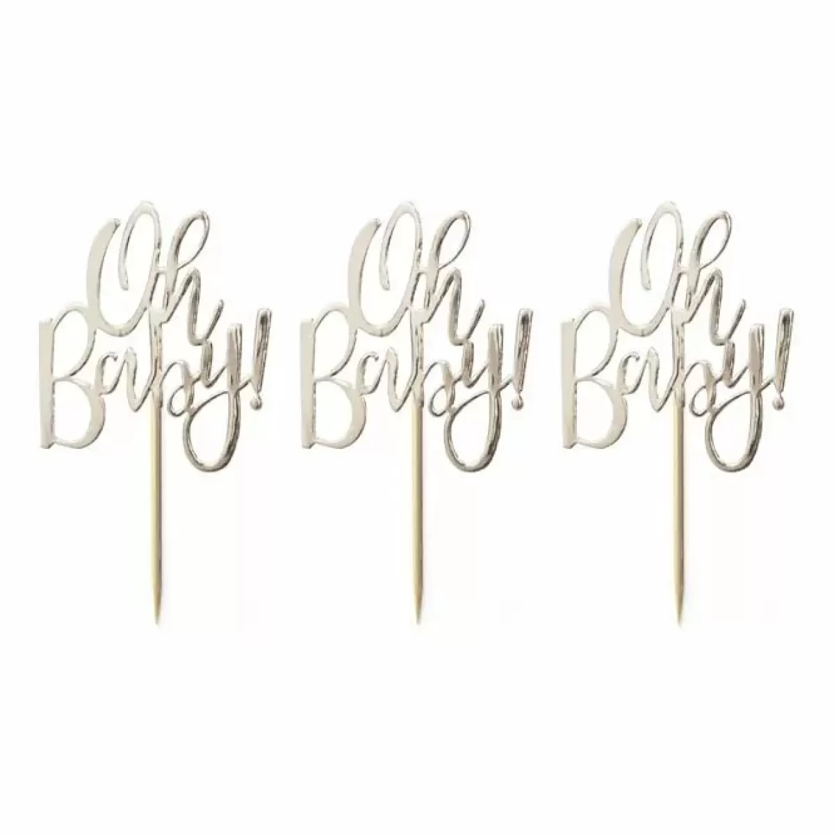 Bakbenodigdheden-Ginger Ray Cupcake Toppers (12St) Oh Baby!