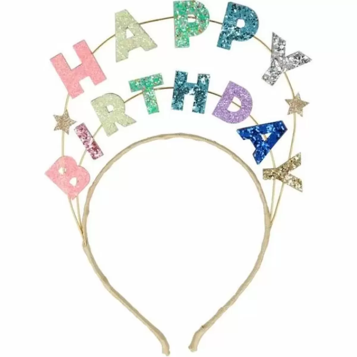 Haaraccessoires-Meri Meri Diadeem Happy Birthday Glitter