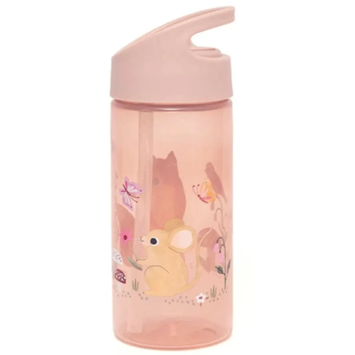 Drinkbekers-Petit Monkey Drinkfles Woodland Roze