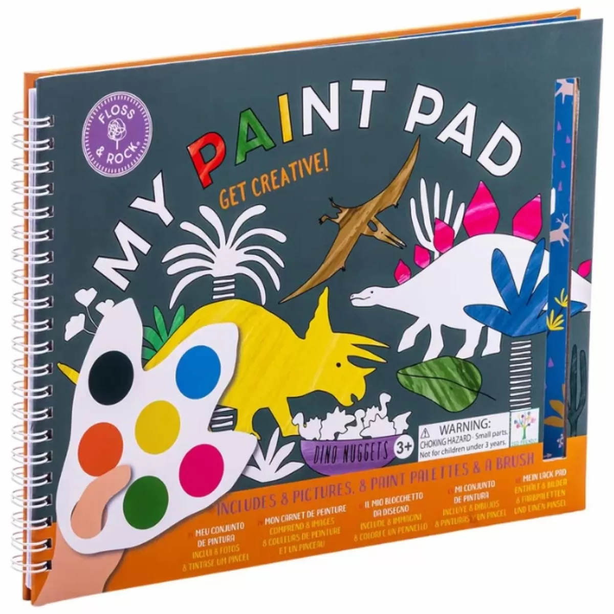 Tekenen En Knutselen-Floss & Rock Floss & Rock My Painting Pad Dino