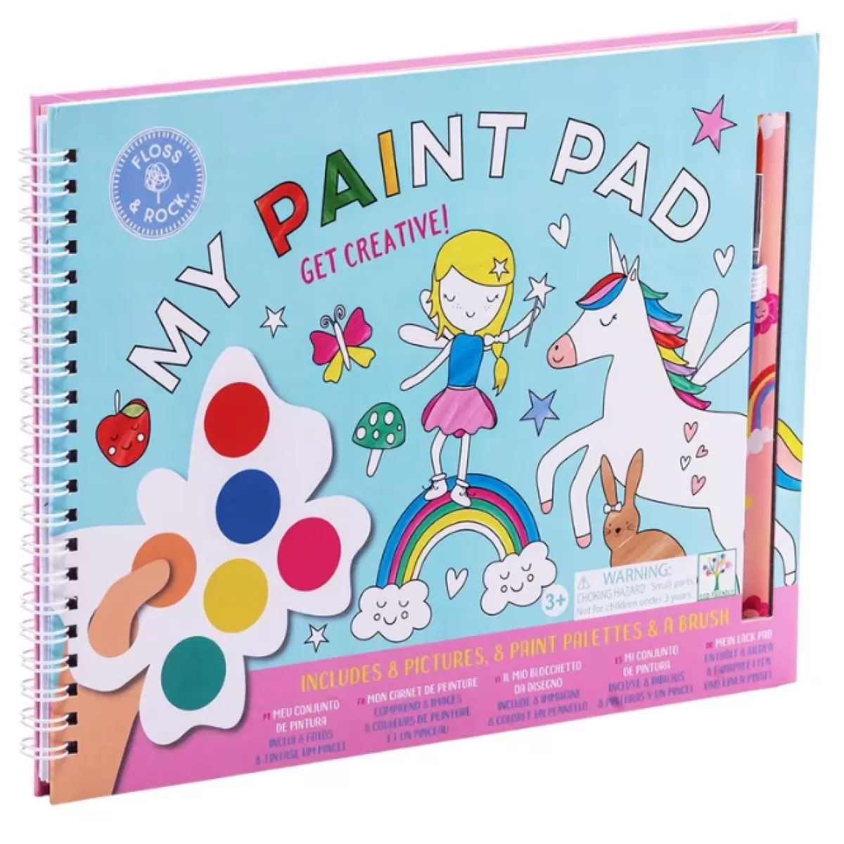 Tekenen En Knutselen-Floss & Rock Floss & Rock My Painting Pad Rainbow Fairy