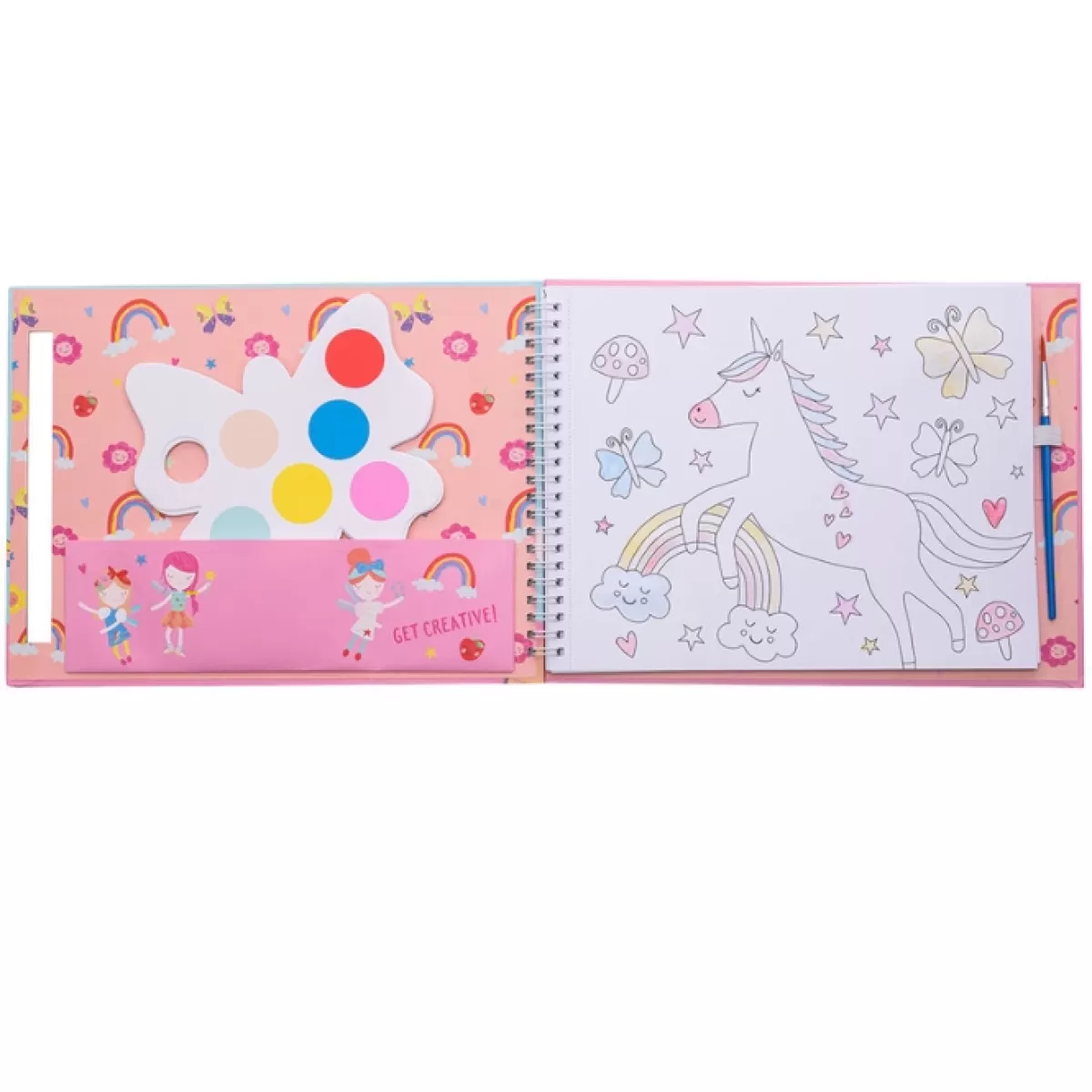 Tekenen En Knutselen-Floss & Rock Floss & Rock My Painting Pad Rainbow Fairy