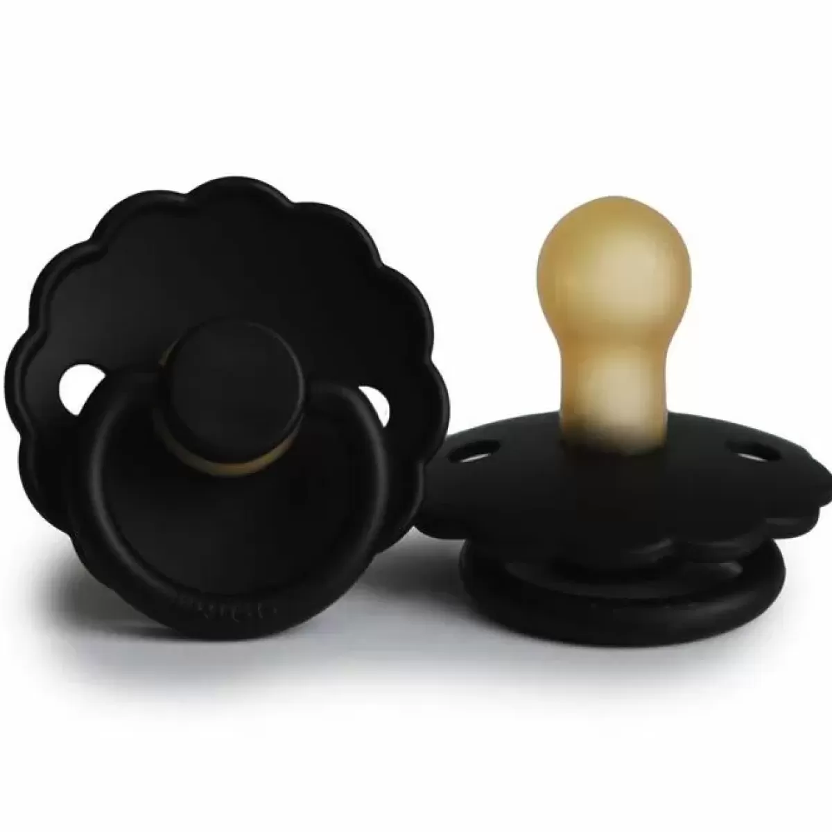 Spenen-Frigg Fopspeen Natuurrubber Daisy Jet Black