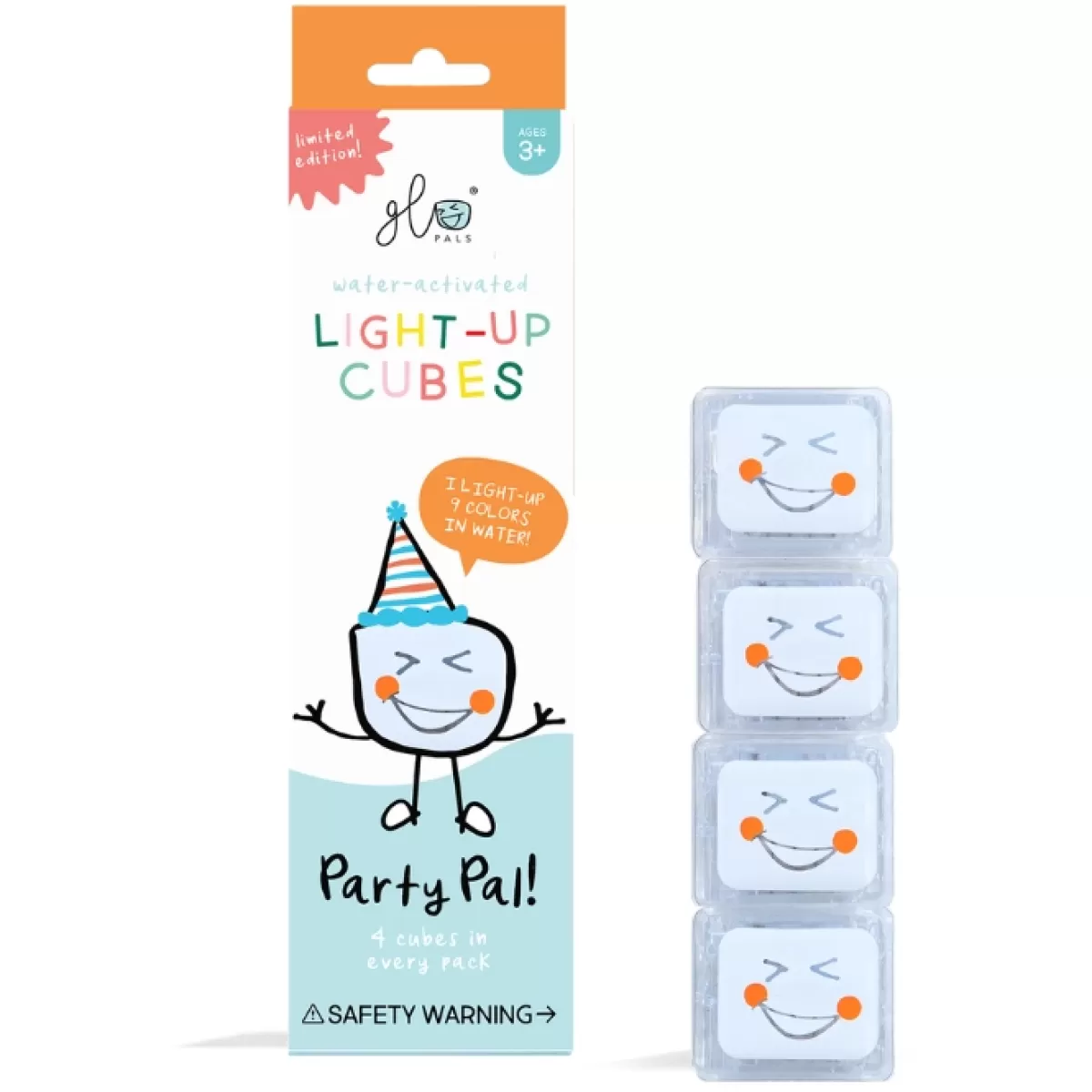 Babyspeelgoed-Glo Pals Light Up Cubes Party Wit