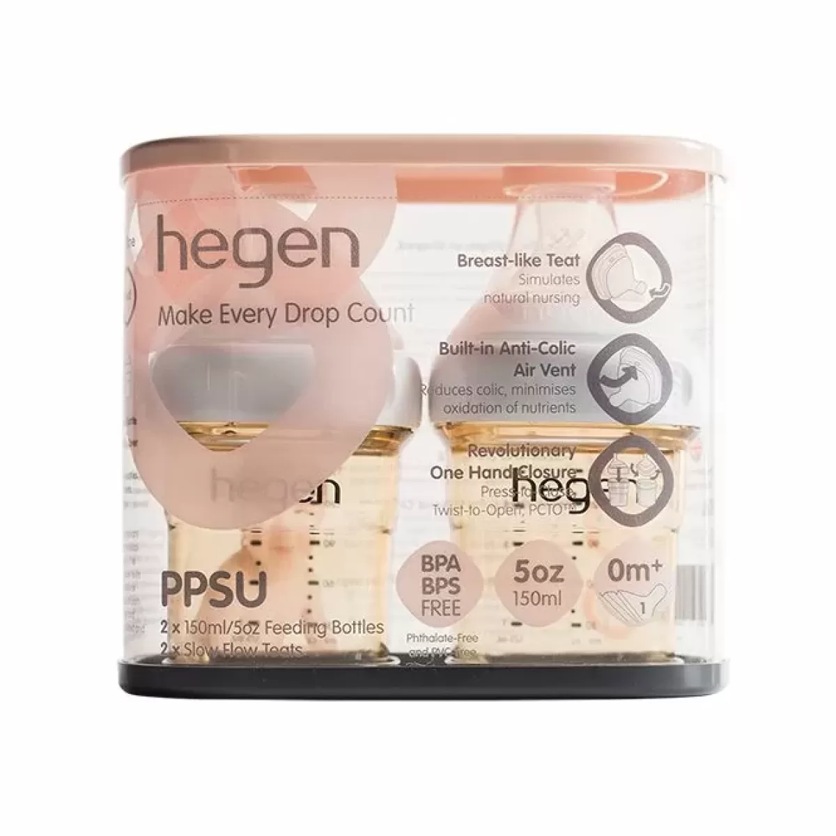 Borstvoeding Musthaves-Hegen Babyflessen 150Ml (2St)