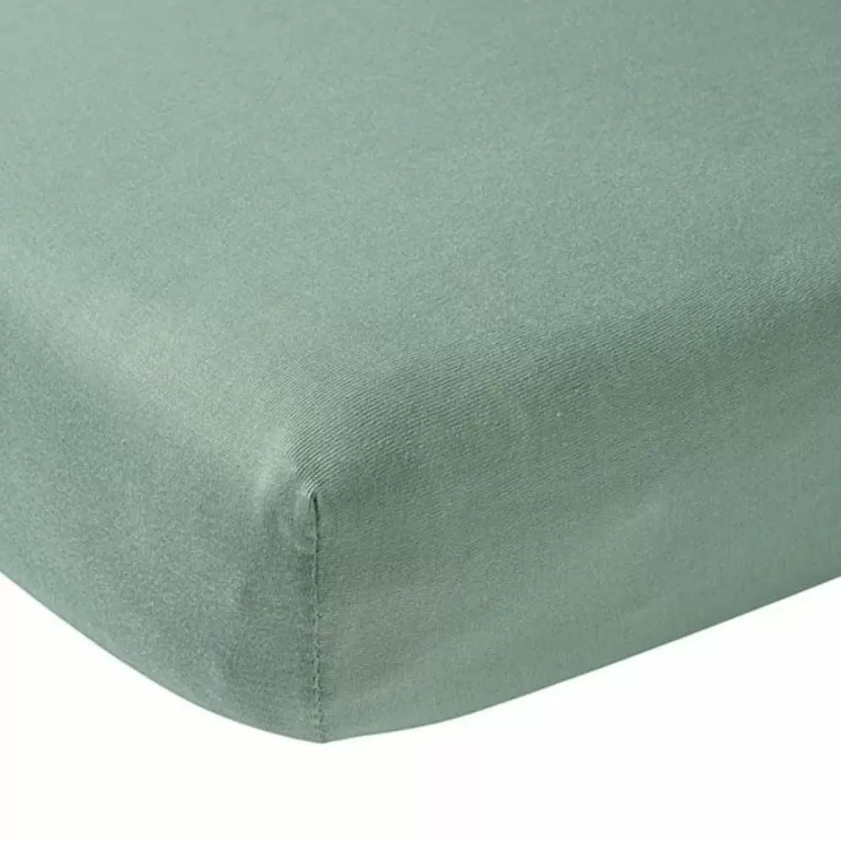 Hoeslakens-Meyco Hoeslaken Ledikant Jersey Stone Green (60X120Cm)