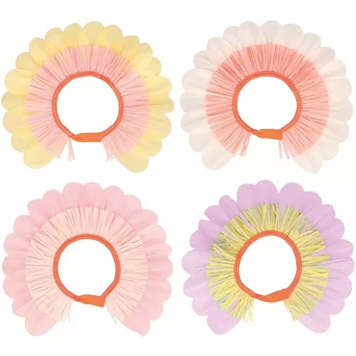 Haaraccessoires-Meri Meri Hoofdbanden Pastel Flower (4St)