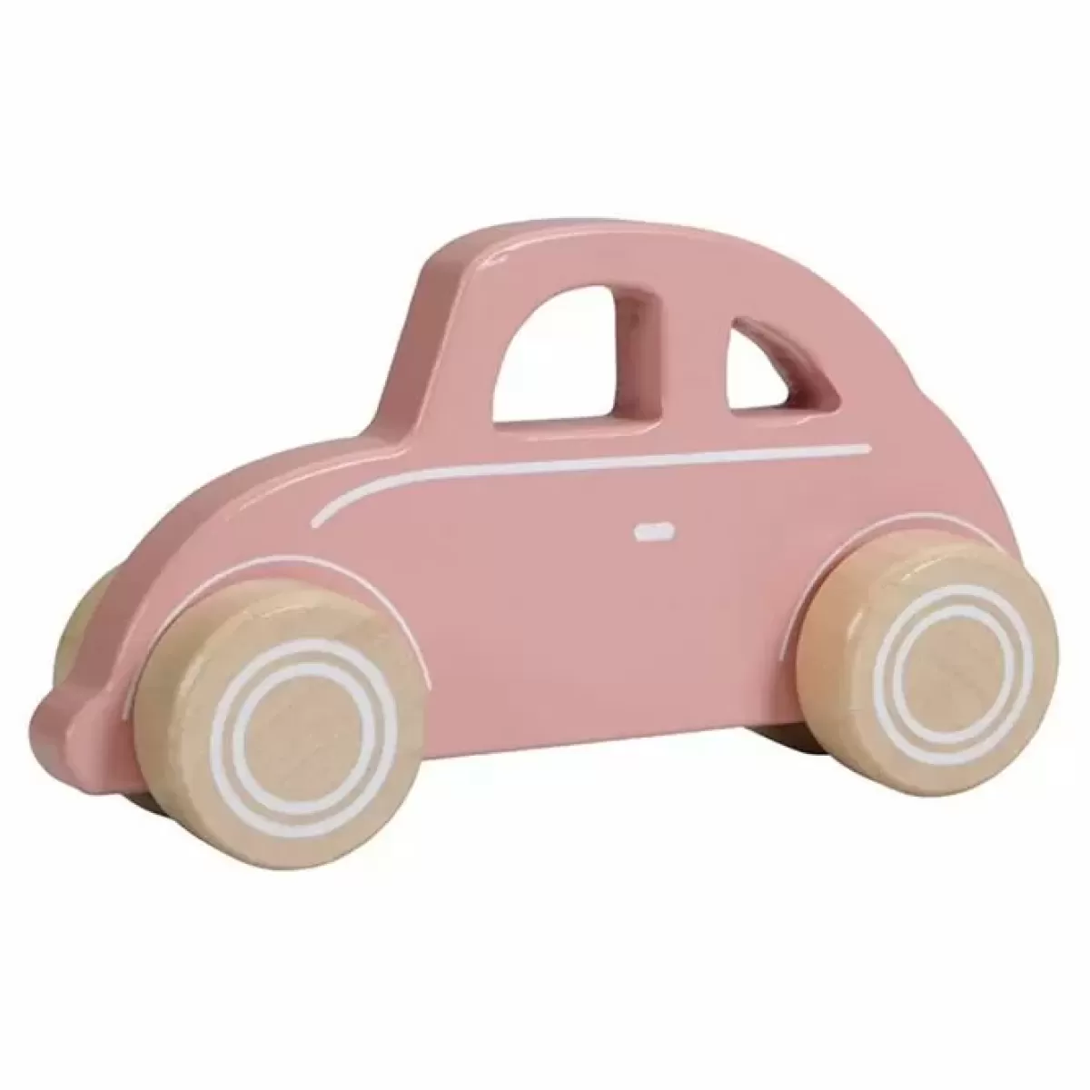 Houten Speelgoed-Little Dutch Houten Auto Roze