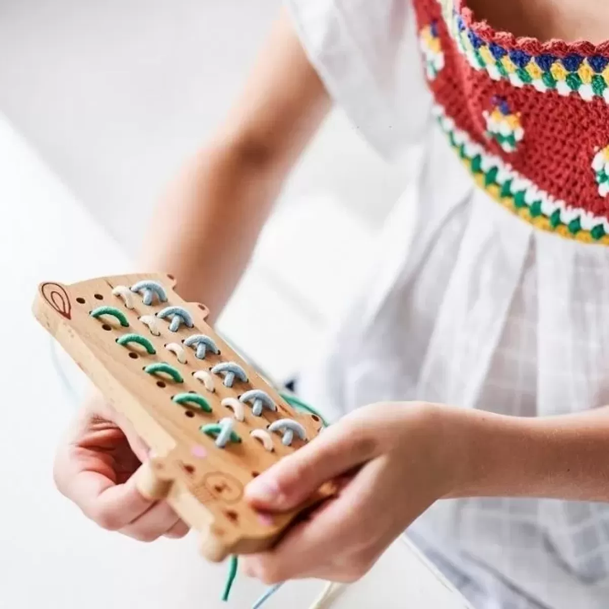 Tekenen En Knutselen-Petit Monkey Houten Beer Borduurset