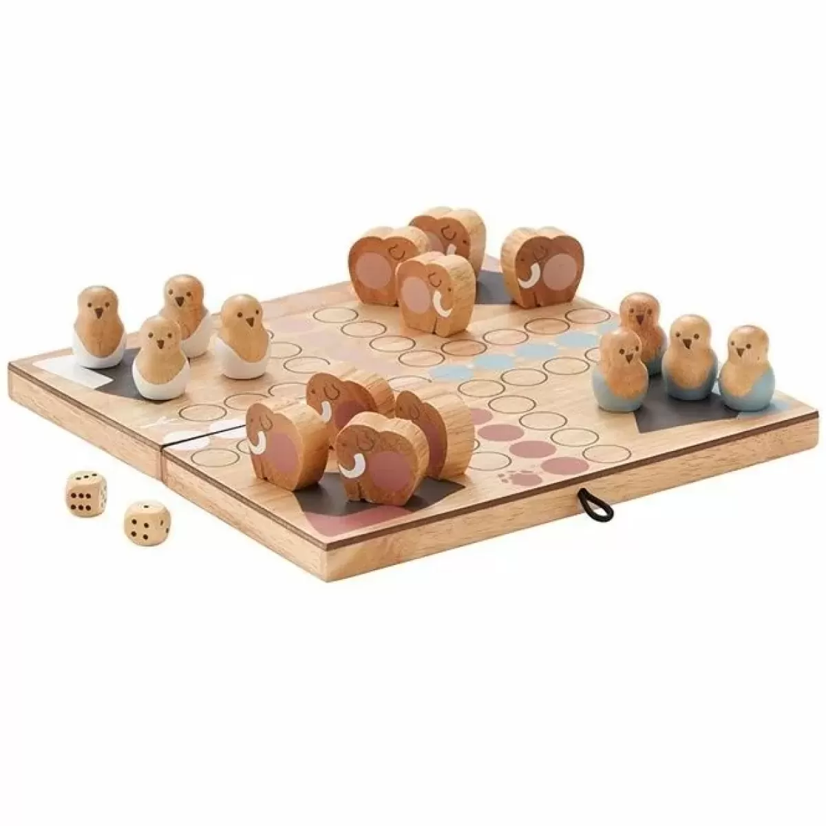 Houten Speelgoed-Kids Concept Houten Mens-Erger-Je-Niet Spel Neo