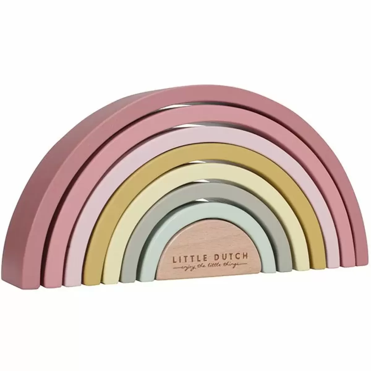 Houten Speelgoed-Little Dutch Houten Regenboog Roze