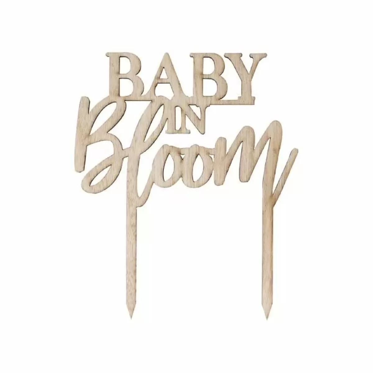 Baby In Bloom-Ginger Ray Houten Taarttopper Baby In Bloom