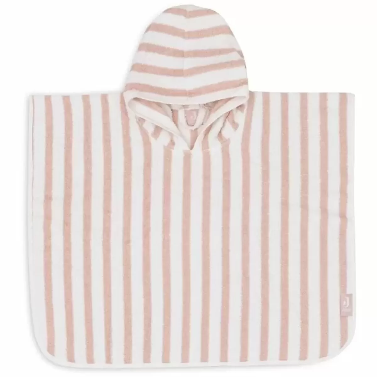 Badcapes-Jollein Badponcho Stripe Wild Rose