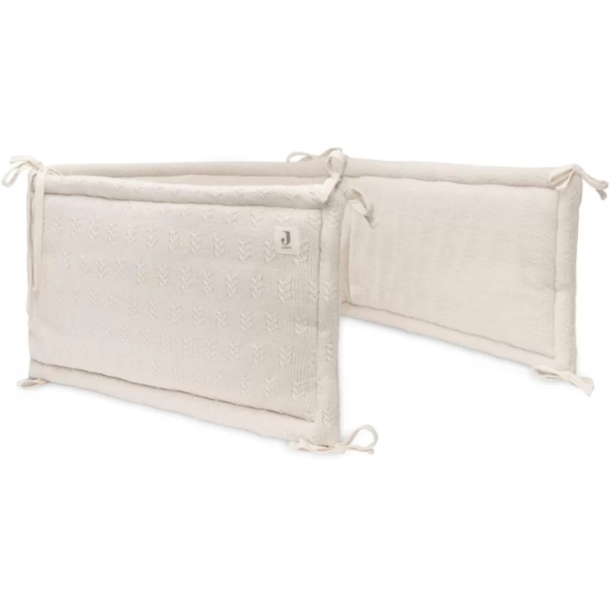 Bedbumpers-Jollein Bedbumper Grain Knit Oatmeal 180X30Cm