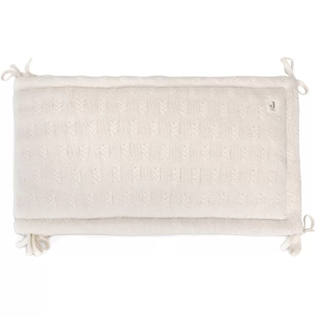 Bedbumpers-Jollein Bedbumper Grain Knit Oatmeal 180X30Cm