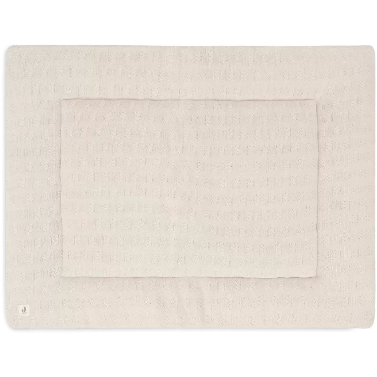 Speelkleden-Jollein Boxkleed Grain Knit Oatmeal 75X95Cm