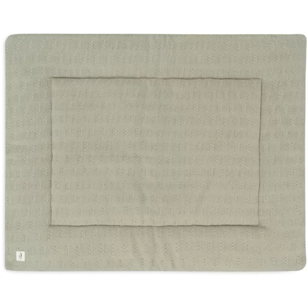 Speelkleden-Jollein Boxkleed Grain Knit Olive Green 75X95Cm