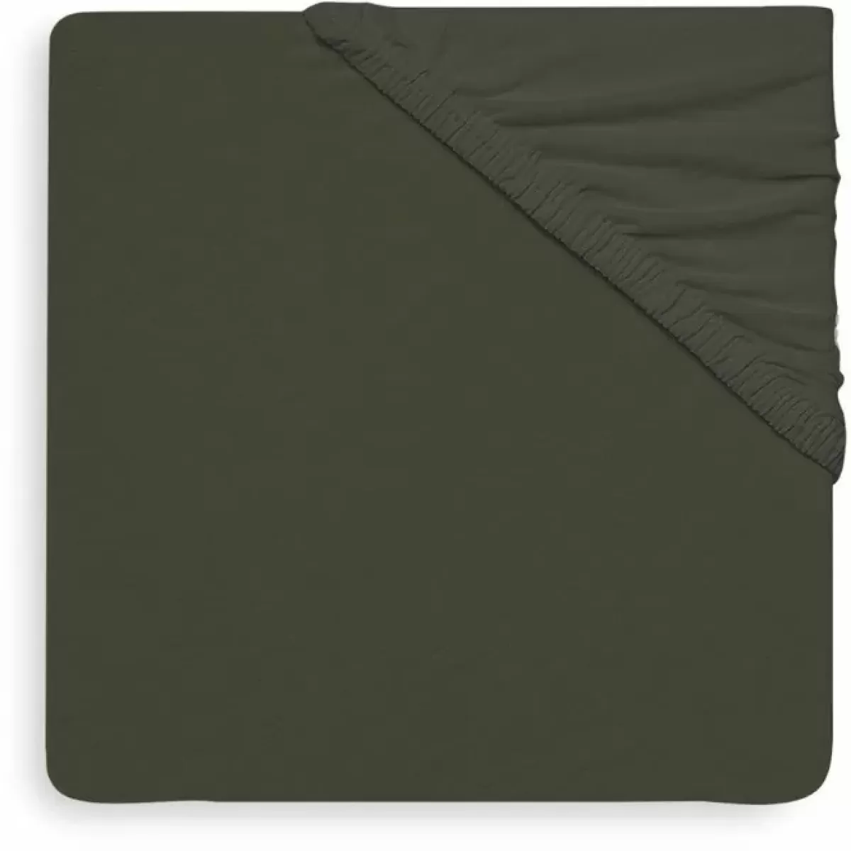 Hoeslakens-Jollein Hoeslaken Wieg Jersey 40X80 Leaf Green