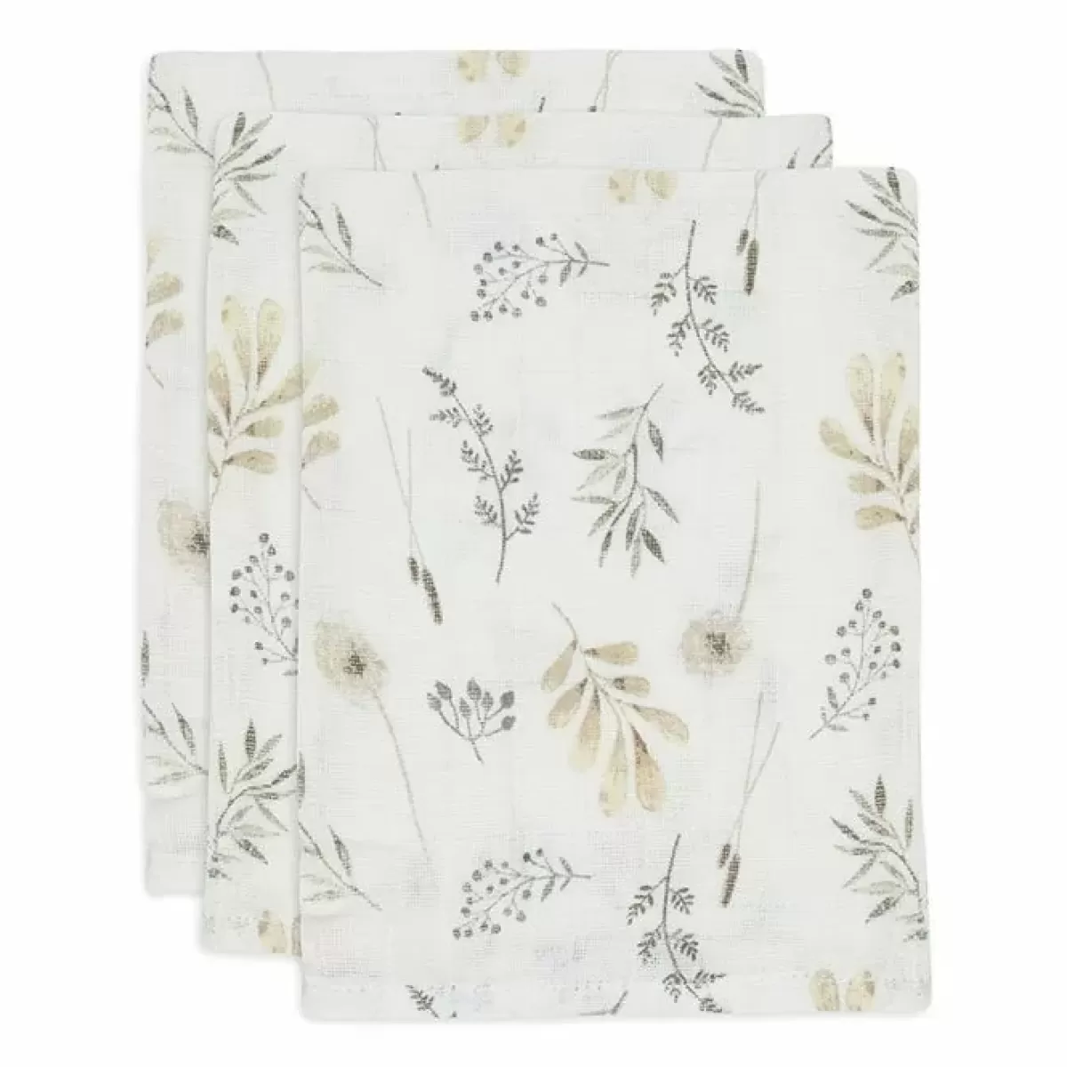 Washandjes-Jollein Hydrofiele Washandjes Wild Flowers (3St)