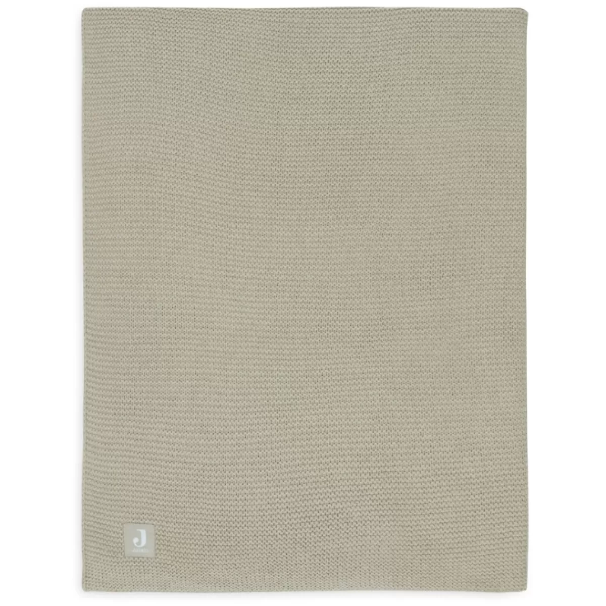 Dekentjes-Jollein Wiegdeken Basic Knit Olive Green 75X100Cm