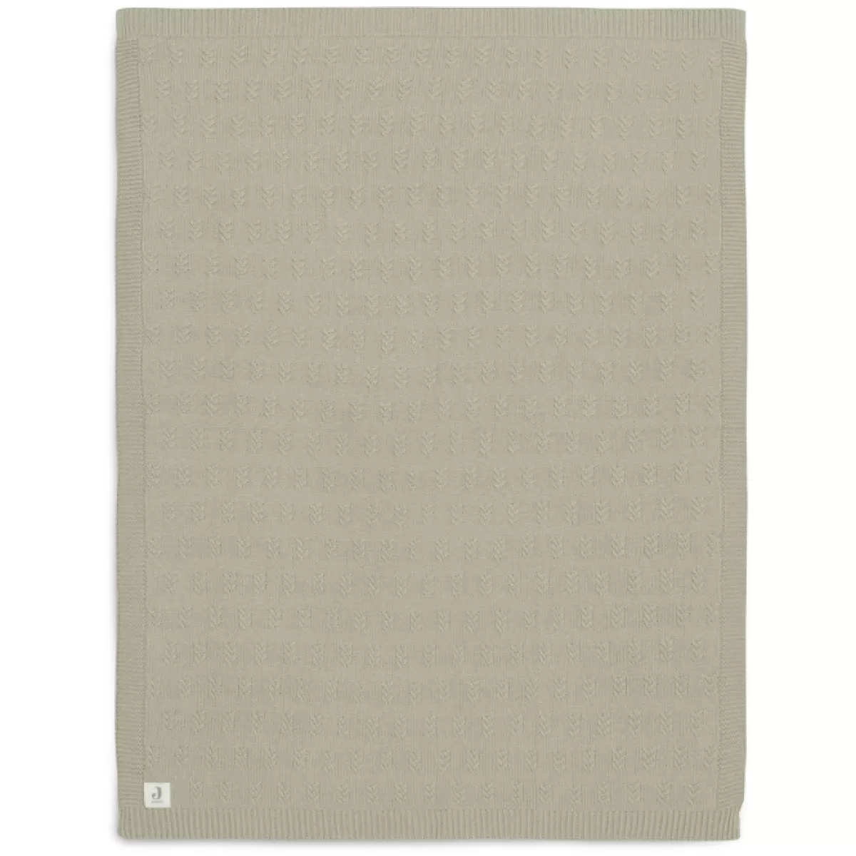 Dekentjes-Jollein Wiegdeken Grain Knit Olive Green 75X100Cm