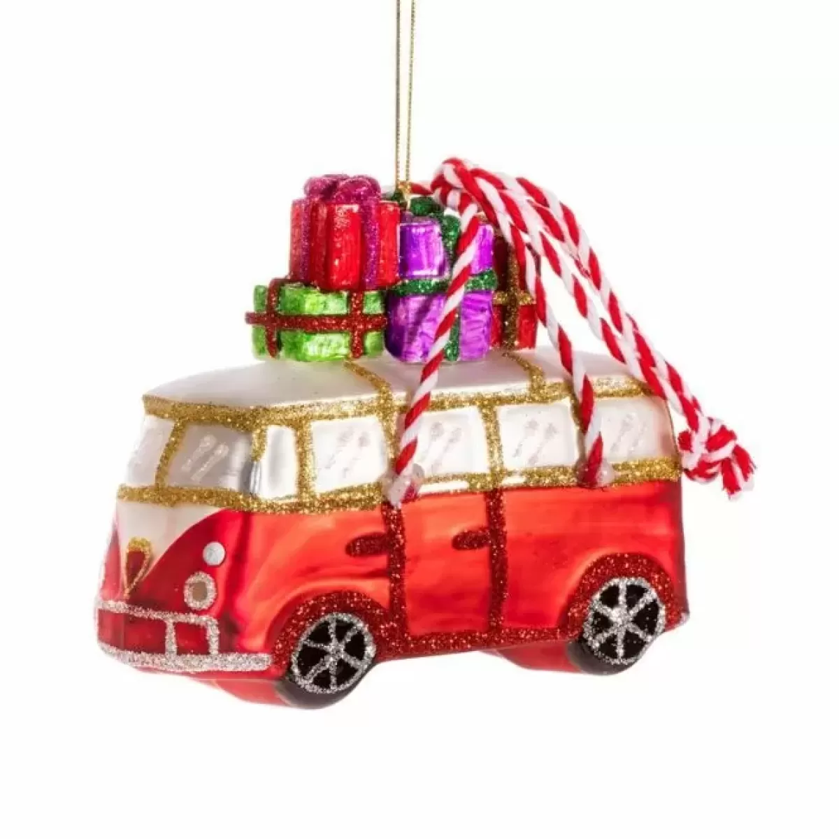 Kerst-Sass & Belle Kersthanger Camper Met Cadeaus