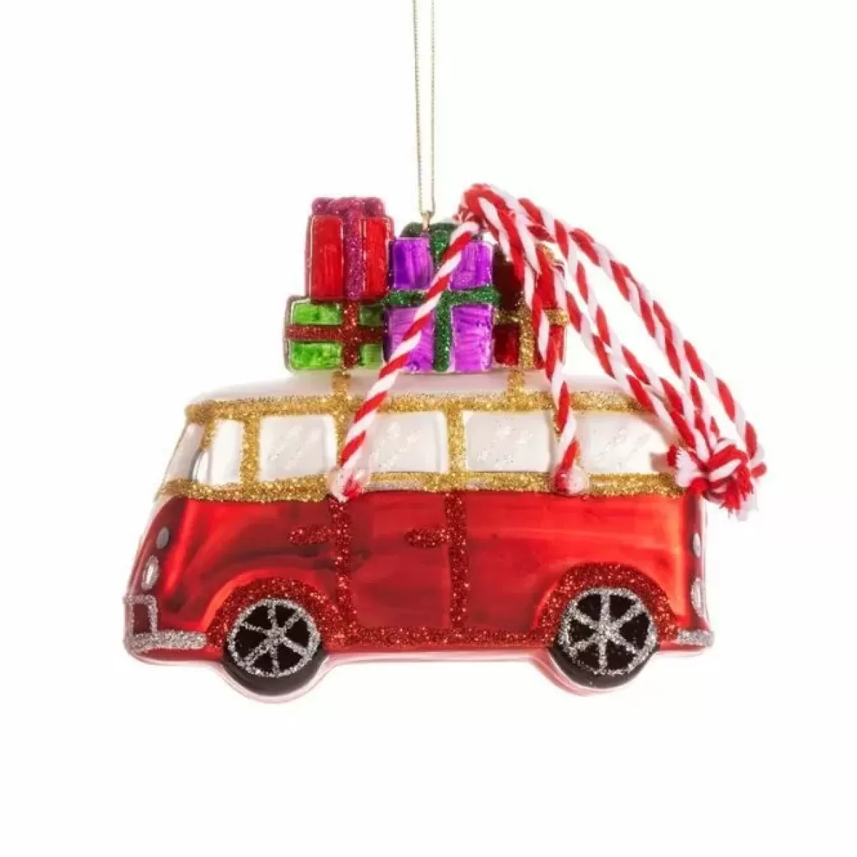 Kerst-Sass & Belle Kersthanger Camper Met Cadeaus