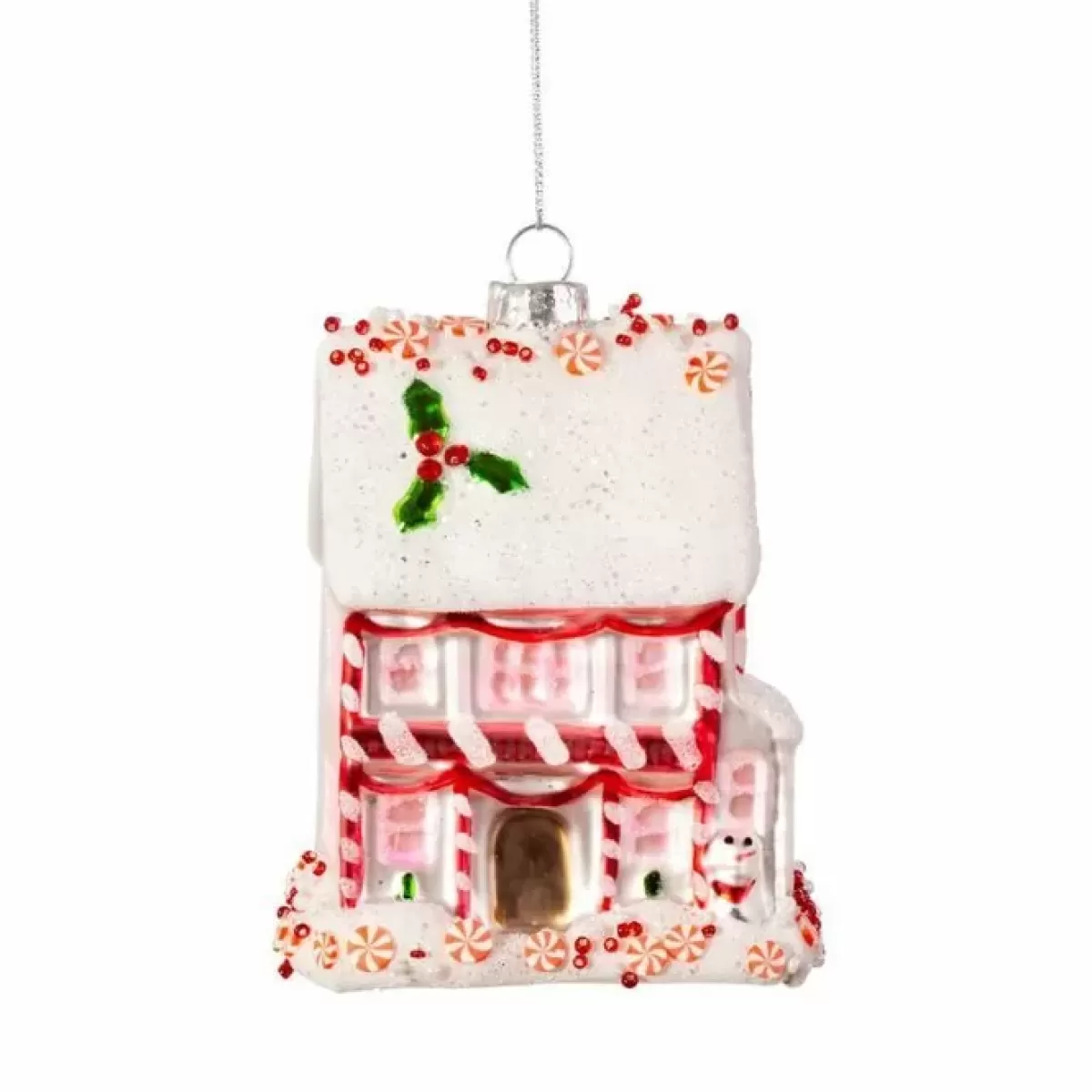 Kerst-Sass & Belle Kersthanger Gingerbread Huisje Pink Fairytale