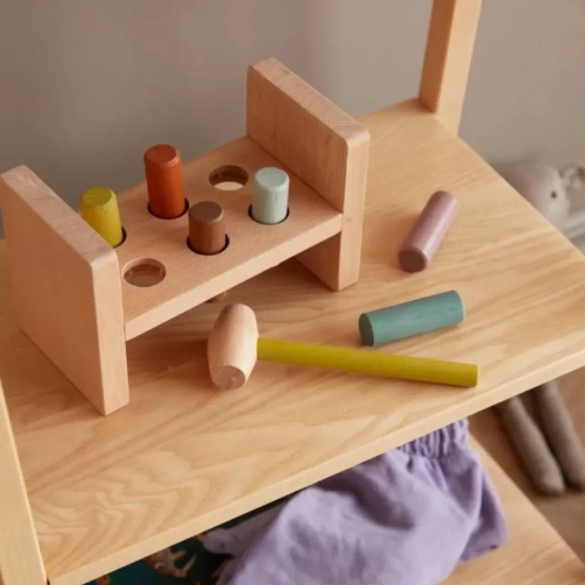 Spelletjes-Kids Concept Houten Hamerbank Multi Neo